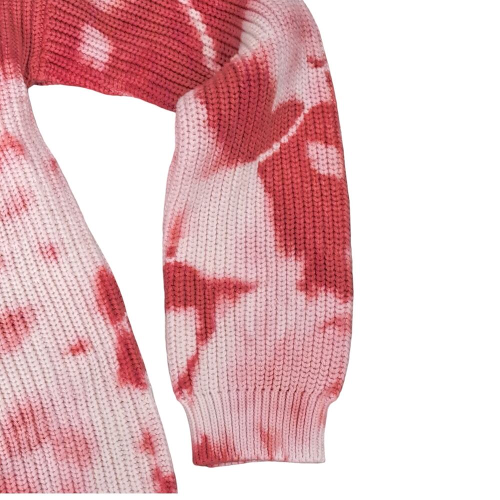 NWT Girls Freshman 1996 Tie Dye Pink White Knit Cozy Sweater Large  12/14 - Picture 4 of 7